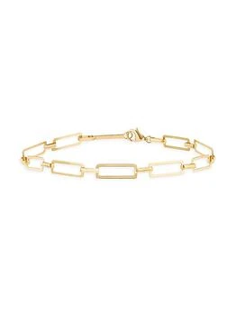 LANA | 14K Yellow Gold Paperclip Chain Bracelet,商家Saks Fifth Avenue,价格¥4757