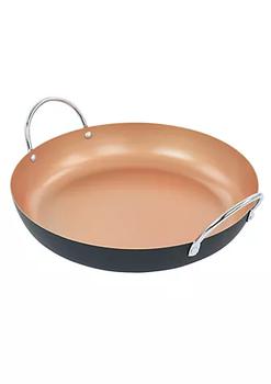 商品Oster | Oster Stonefire Carbon Steel Nonstick 11 Inch Paella Pan in Copper,商家Belk,价格¥221图片