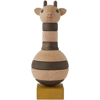 The Hut | OYOY Mini Wooden Stacking Giraffe - Nature / Dark 4�折