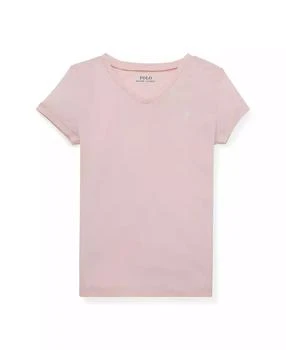 Ralph Lauren | Big Girls Cotton Jersey V-Neck T-shirt,商家Macy's,价格¥152