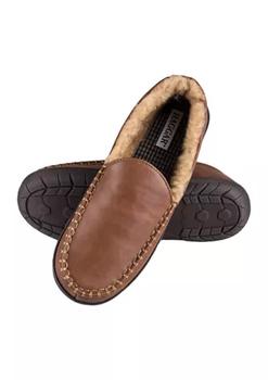 推荐Smoot Polyurethane Leather Moccasin Slippers商品