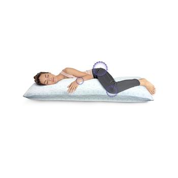 商品LoftWorks Big and Soft Overfilled Memory Foam Body Pillow - One Size Fits All图片
