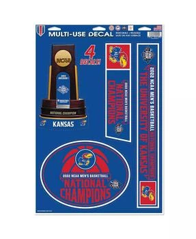 Wincraft | Kansas Jayhawks 2022 NCAA Men's Basketball National Champions 11'' x 17'' Multi-Use Decal Set,商家Macy's,价格¥83