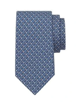 Salvatore Ferragamo | Varenne Silk Tie,商家Saks Fifth Avenue,价格¥1770