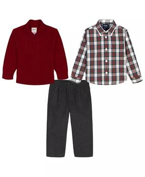 IZOD | Baby Boys 3-Piece Cable Knit Sweater, Shirt and Pants Set,商家Macy's,价格¥475