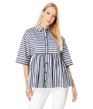 Kate Spade, Kate Spade | Julia Stripe Button-Front Shirt商品图片 4.4折