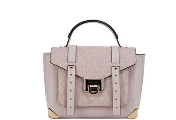 Michael Kors | Michael Kors Manhattan Medium Powder Blush PVC Top Handle Purse Satchel Handbag商品图片,4.3折