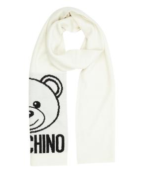 Moschino | Moschino Womens White Scarf商品图片,满$175享9折, 满折