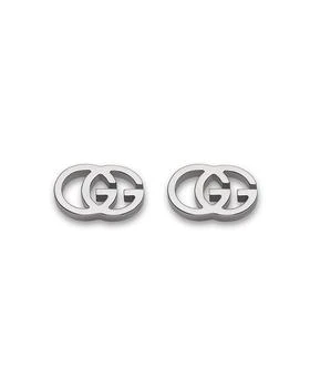 Gucci | Running G 18K白金耳钉,商家Bloomingdale's,价格¥5825