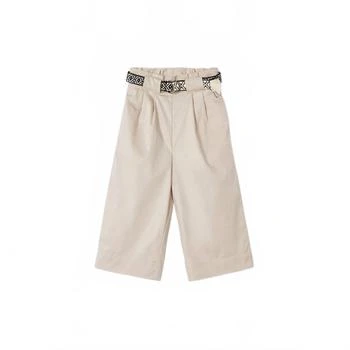 Mayoral | Cropped Pants & Belt Set In Almond,商家Premium Outlets,价格¥313