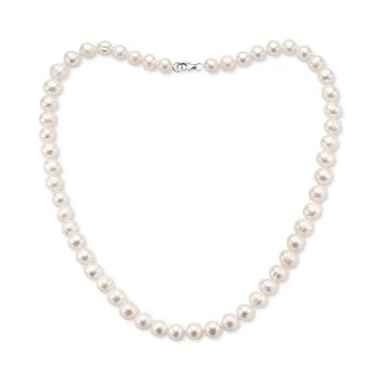EFFY® White Cultured Freshwater Pearl (7 mm) 18" Statement Necklace (Also in Gray, Pink, & Multicolor Cultured Freshwater Pearl),价格$40