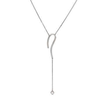 商品AME | Âme Q 18K White Gold, Lab-Grown Diamond Question Pendant Necklace,商家Premium Outlets,价格¥8050图片