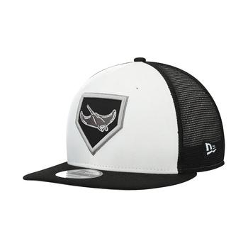 New Era | Men's White, Black Tampa Bay Rays 2022 Clubhouse Trucker 9FIFTY Snapback Adjustable Hat商品图片,7.3折