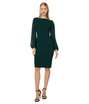 Vince Camuto, Vince Camuto | Signature Stretch Crepe Bodycon with Chiffon Balloon Sleeve商品图片 