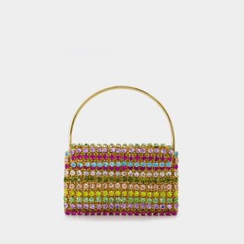 商品Les Nuances Baguette Bag in Multicolor Crystal图片