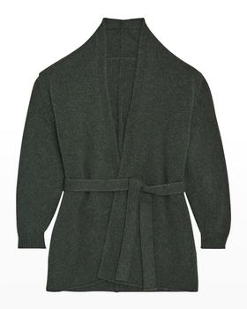 商品Girl's Belted Solid Cashmere Cardigan, Size 2-10,商家Neiman Marcus,价格¥1782图片
