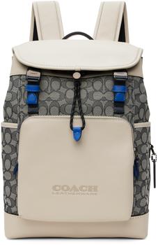 商品Off-White & Navy League Flap Backpack,商家SSENSE,价格¥3992图片