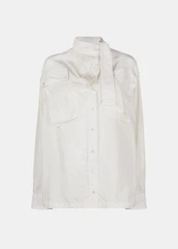 Lemaire | LEMAIRE White Pockets Scarf Blouse 6折, 独家减免邮费