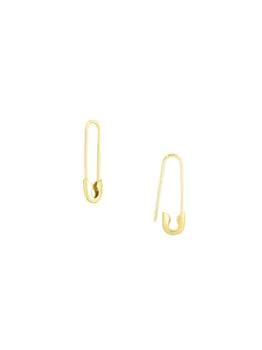 Saks Fifth Avenue | 14K Yellow Gold Safety Pin Earrings,商家Saks OFF 5TH,价格¥1994