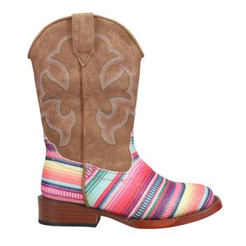Roper | Glitter Serape Square Toe Cowboy Boots (Youth),商家SHOEBACCA,价格¥458