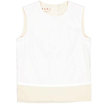 推荐Marni Ladies Layered Sleeveless Cotton Top, Brand Size 42 (US Size 8)商品