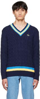Lacoste | Navy Classic Sweater商品图片,4.7折