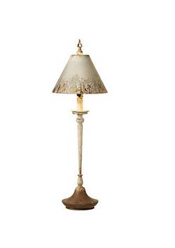 商品Diva At Home | Set of 2 Brown and White Distressed Buffet Tabletop Decorative Lamps 37.5",商家Belk,价格¥3834图片
