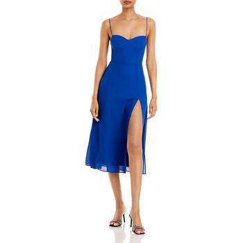 AQUA | Aqua Womens Smocked Long Maxi Dress商品图片,2折×额外8.5折, 额外八五折