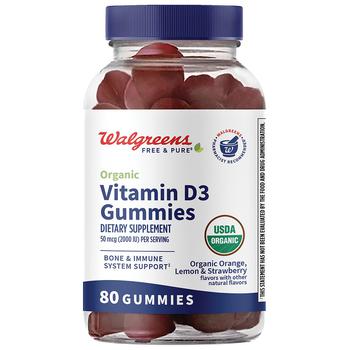 商品Organic Vitamin D3 Gummies Organic Orange, Lemon & Strawberry图片