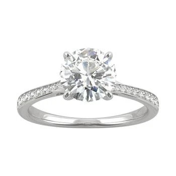 Charles & Colvard | Moissanite Engagement Ring (1-5/8 ct. t.w. DEW) in 14k White Gold,商家Macy's,价格¥6581