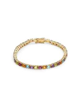 Effy | Goldplated Sterling Silver & Multi-Stone Bracelet商品图片,3折