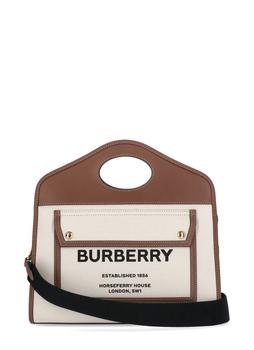 burberry tote, Burberry | Burberry Pocket Two-Tone Small Tote Bag商品图片 9.6折