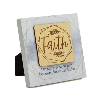 商品Faith I Trust Meadow Wood Plaque, 6" x 6",商家Macy's,价格¥187图片