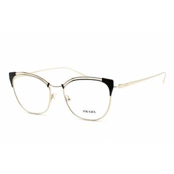 Prada | Prada Men's Eyeglasses - Clear Lens Cat Eye Shape Grey Metal Frame | PR62UV YEE1O1 4.8折×额外9折x额外9.5折, 独家减免邮费, 额外九折, 额外九五折