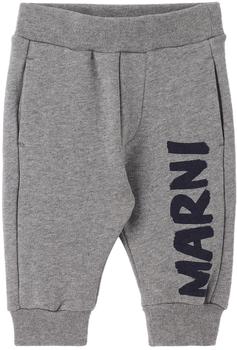 Marni | Baby Gray Logo Track Pants商品图片,独家减免邮费