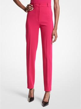 Michael Kors | Samantha Stretch Pebble Crepe High-waisted Cigarette Pants商品图片,