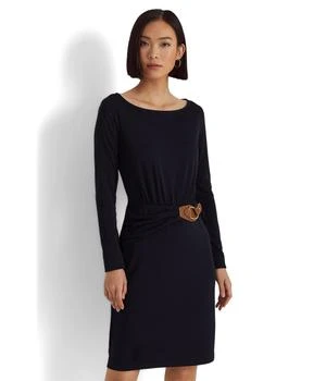 Ralph Lauren | Buckle-Trim Stretch Jersey Dress 