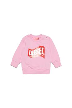 商品Diesel | Sannyb Sweat-shirt Diesel Pastel Pink Crew-neck Cotton Sweatshirt With Logo In wave Version,商家Italist,价格¥700图片