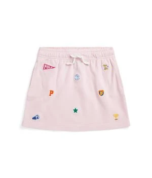 Ralph Lauren | Collegiate-Icon Mesh Skirt (Toddler/Little Kids),商家Zappos,价格¥164