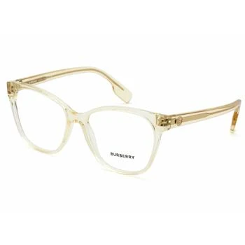 Burberry | Burberry Women's Eyeglasses - Transparent Yellow Plastic Full Rim Frame | BE2345 3852 3.7折×额外9折x额外9.5折, 独家减免邮费, 额外九折, 额外九五折
