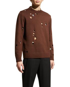 推荐Men's Parish Holey Wool Sweater商品