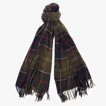 推荐Barbour Women's Hailes Tartan Wrap Scarf - Classic Tartan商品