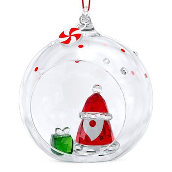 商品Holiday Cheers Santa Claus Ball Ornament图片