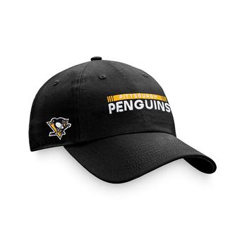 Fanatics | Men's Branded Black Pittsburgh Penguins Authentic Pro Rink Adjustable Hat商品图片,