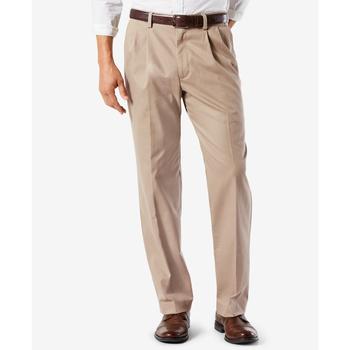 Dockers | Men's Easy Classic Pleated Fit Khaki Stretch Pants商品图片,额外7折, 额外七折