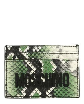 Moschino | Python Printed Logo Card Holder,商家Maison Beyond,价格¥633