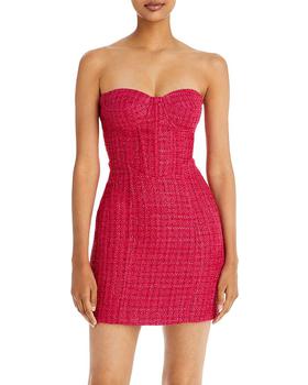 AQUA | Tweed Bustier Dress - 100% Exclusive商品图片,7.5折×额外7.5折, 额外七五折