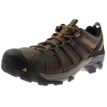 推荐Keen Mens Flint Low Leather Steel Toe Work Shoes商品