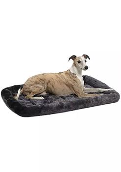 商品MidWest Quiet Time Bolster/Sheepskin Medium Dog Bed, Grey, 36" L X 23" W,商家Belk,价格¥235图片