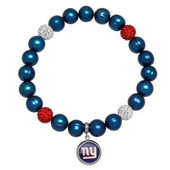 Honora | Honora - New York Giants Stretch Pearl & Crystal Bracelet,商家ELITE FINDS,价格¥276